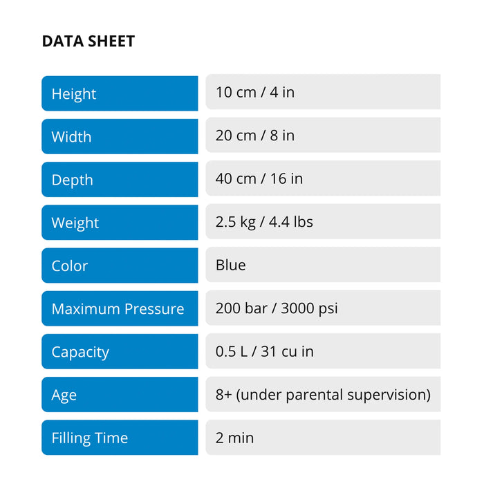 Dive System Pro+ Alu 0,8L Harness MiniDive